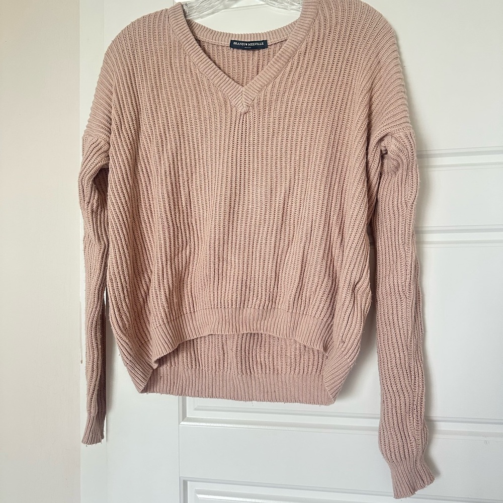 Brandy Melville pastel pink sweater